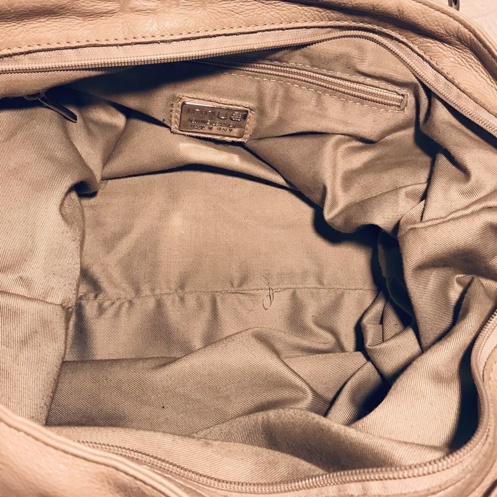 INNUE Tan Leather Italian Handbag - Picture 4 of 5